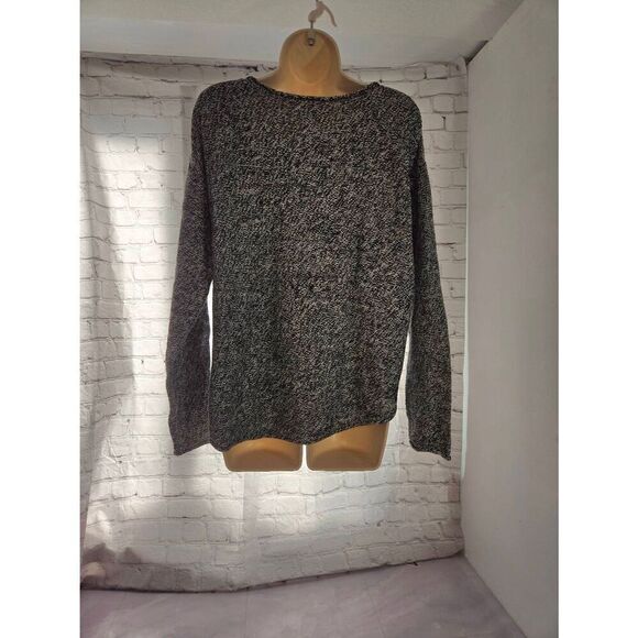 Old Navy Women's Size XL Black/White Chambray Sweater - Picture 3 of 5